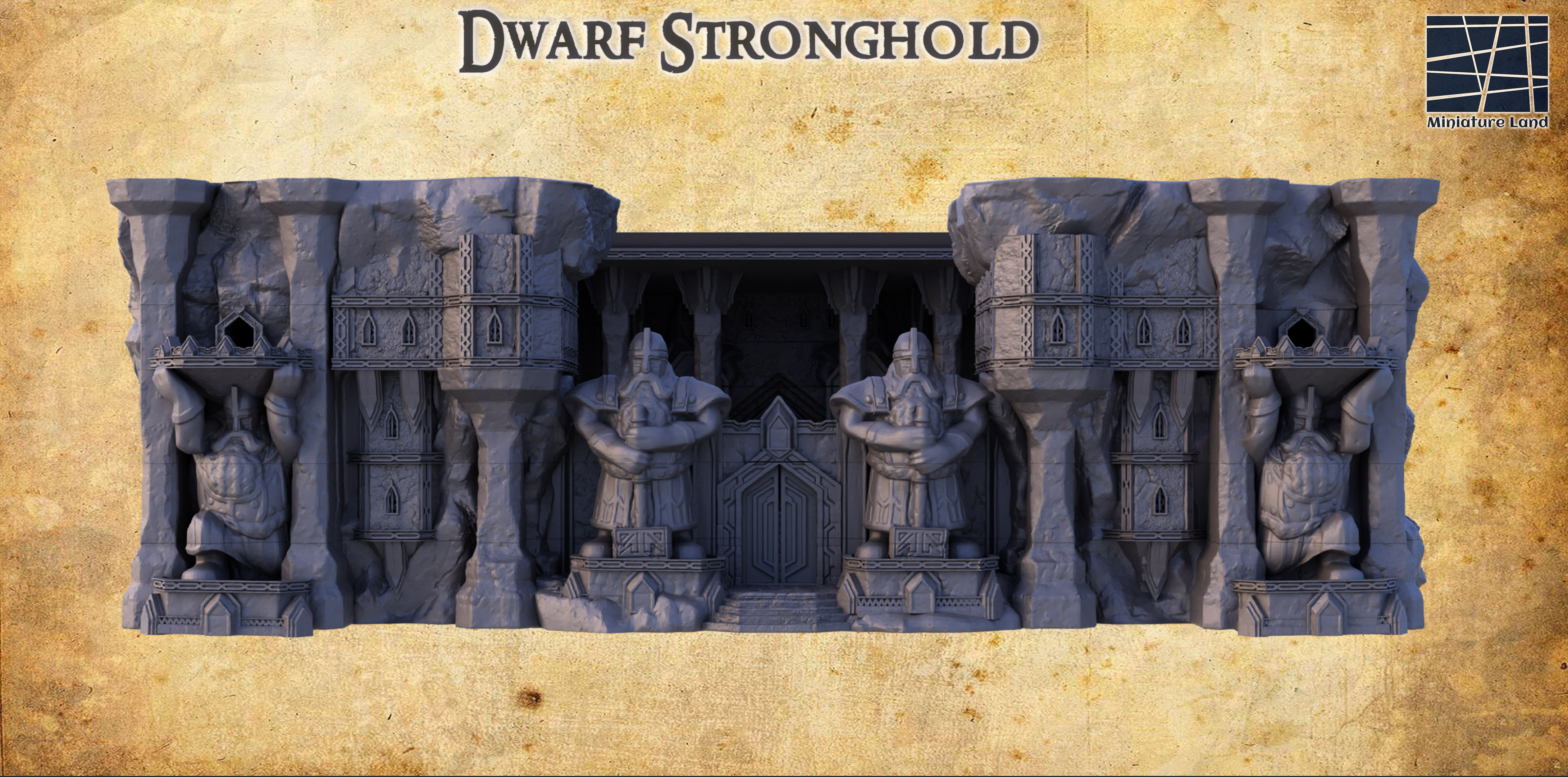 Dwarf Stronghold - Tabletop Terrain - 28 MM